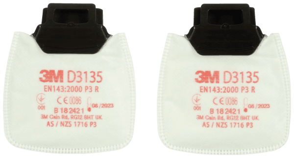 Hiukkassuodatin P3 3M D3135 Secure Click, 10 par / pak