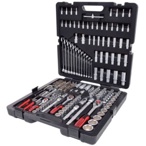 Kstools Hylsysarja 216-os, 1/4", 3/8", 1/2" + kiintoavaimet 917.0216