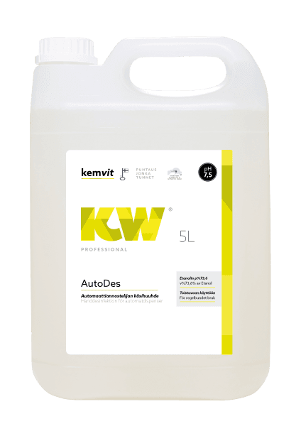 KW AutoDes käsien desinfiointiaine automaattiannostelijaan 5L