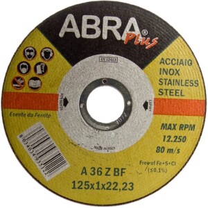 Katkaisulaikka 125x1,6 ABRA Plus Inox