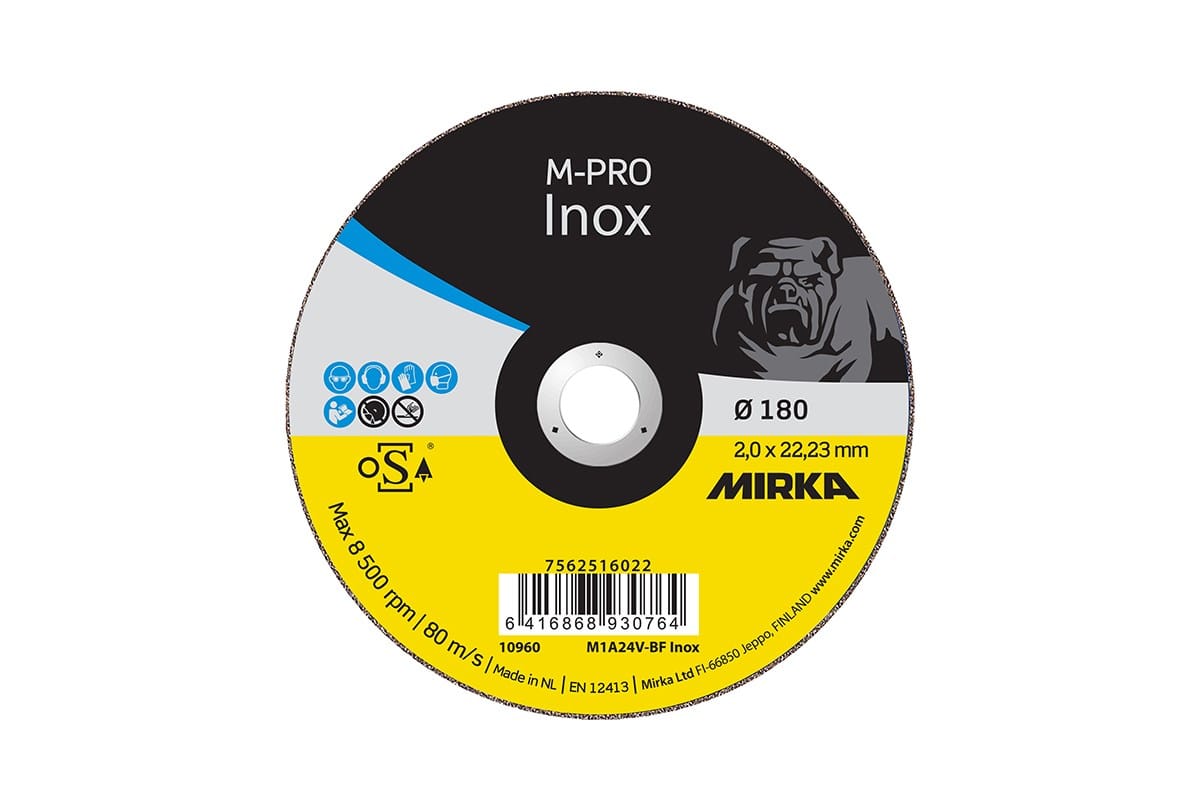 Katkaisulaikka M-PRO 180x2,0x22,2mm M1A24V-BF Inox