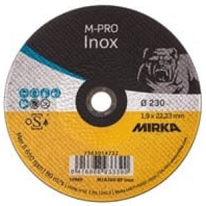 Katkaisulaikka M-PRO 230x1,9x22,2mm M1A36V-BF Inox Mirka