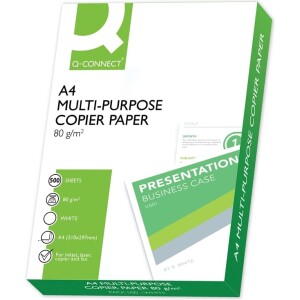 Kopiopaperi Q-Connect A4 80g/500 Lavallinen, 240 riisiä