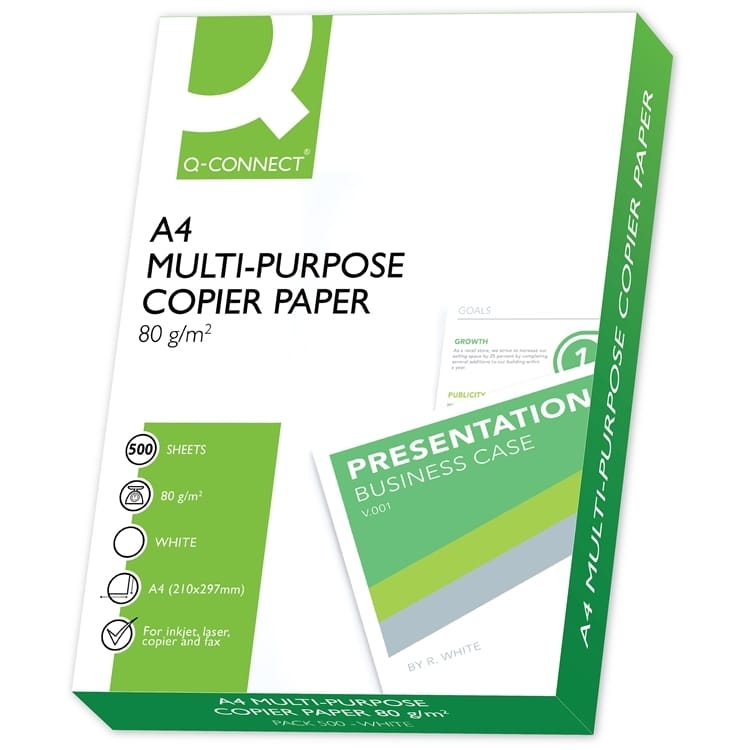 Kopiopaperi Q-Connect A4 80g/500 Lavallinen, 240 riisiä