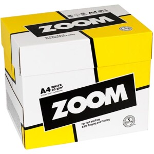 Kopiopaperi Zoom Express A4 80g 2500 arkkia, 5 riisiä