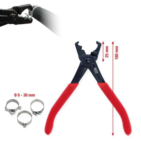 Kstools 115.0907-Letkuliitinpihdit automaattisesti lukittuville kiinnikkeille