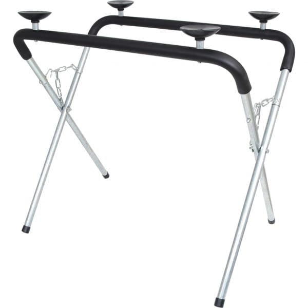 Lasipöytä imukupeilla