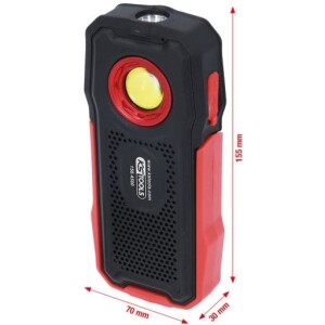 Kstools 150.4500 ladattava työvalo Bluetooth kaiuttimella