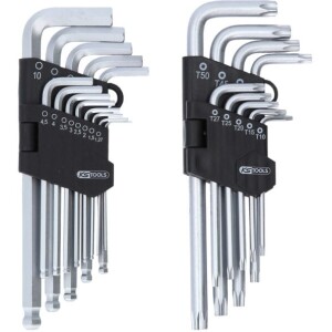 Kstools 151.4000 kuusiokolo ja torx avaimet sarjassa