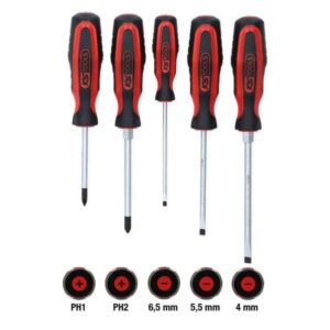 Kstools 159.0005 ERGOTORQUEplus-ruuvimeisselisarja, 5-os