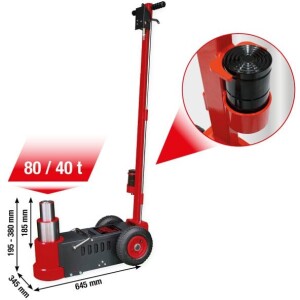 Kstools 160.1090 performance Ilmahydraulinen autotunkki 80 / 40 t