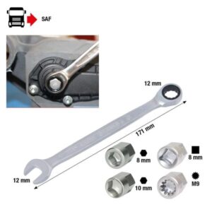 Kstools 460.2615 Jarrumännän erikoishylsyavainsarja WABCOn ja Knorrin levyjarruihin, 5-os