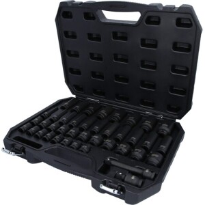 Kstools 515.0065 voimahylsysarja 1/2" pitkät ja lyhyet voimahylsyt samassa sarjassa.