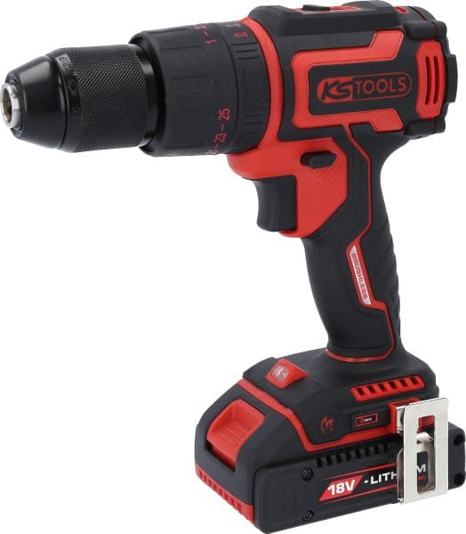 Kstools 515.6300 eMONSTER akkuiskuporakone, ruuvinväännin 18V hiiliharjaton, 2 x akku 2,0 ah
