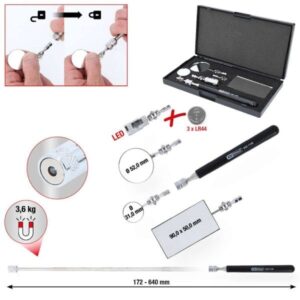 Kstools 550.1145 Joustava tarkastuspeilisarja, 5-os