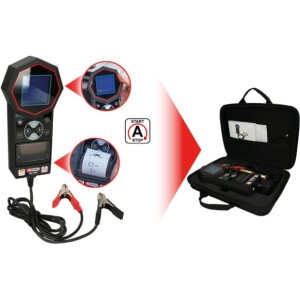 Kstools 550.1649 12 V/24 V digitaalinen akkutesteri tulostimella