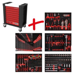 Kstools 810.5279 Performanceplus-työkaluvaunu P10, sis. 279 työkalua