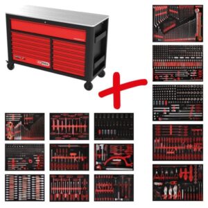 Kstools 845.14950 Performanceplus työkaluvaunu P45, sis. 950 työkalua ja 13 vetolaatikkoa