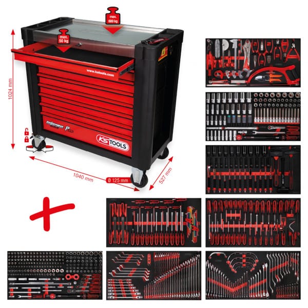 Ktools 825.8564 Performanceplus-työkaluvaunu P25, sis. 564 työkalua - Image 3