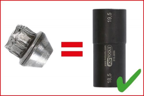 Kstools 515.0895 alumiinivanteiden voimahylsysarja, Ford, 18,5/19,5/20,5/21,5 mm - Image 2