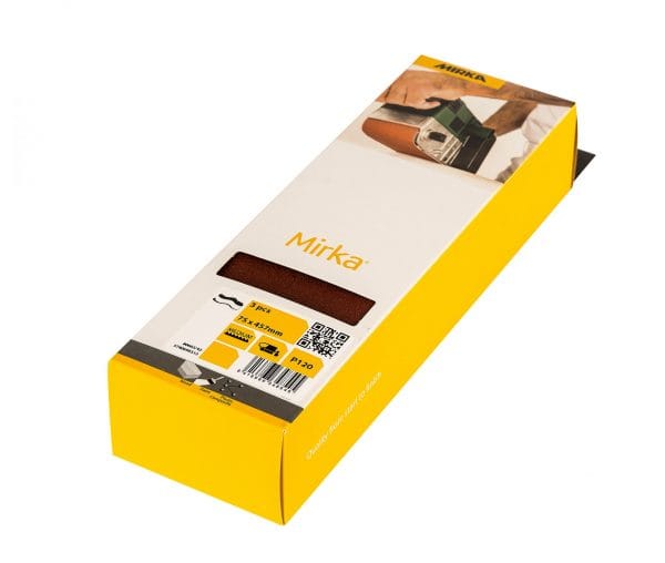 Mirka hiomanuha 75x457 mm punainen 3 kpl pakkaus. Karkeudet P40-P120