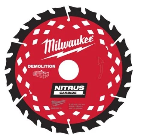Milwaukee NITRUS-pyörösahanterä 190 x 30 x 1,62 x 24 ATB