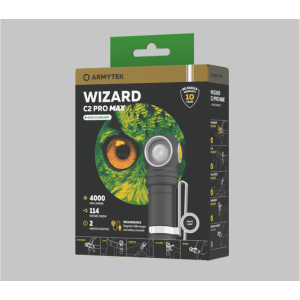 Armytek Wizard C2 Pro Max Magnet USB otsalamppu