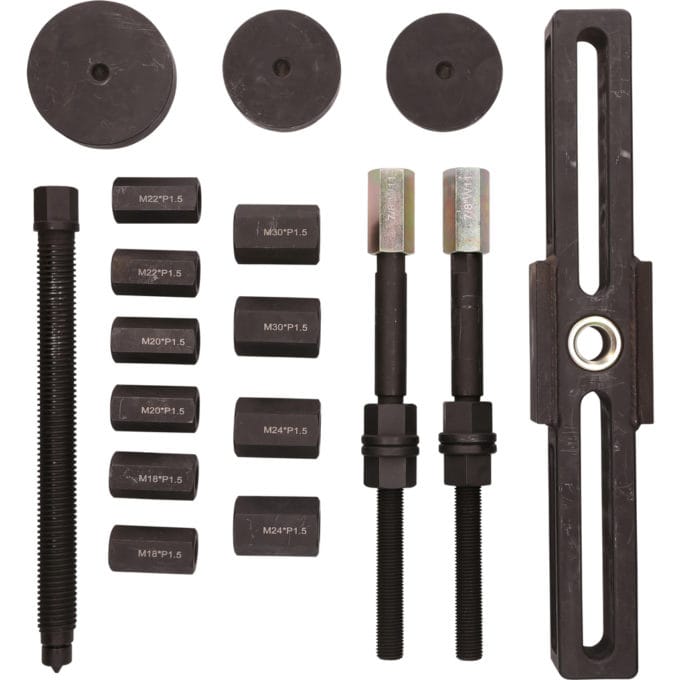 Kstools 460.1765 Yleismallinen kuorma-auton pyörännavan irrotussarja, 27-osaa - Image 2