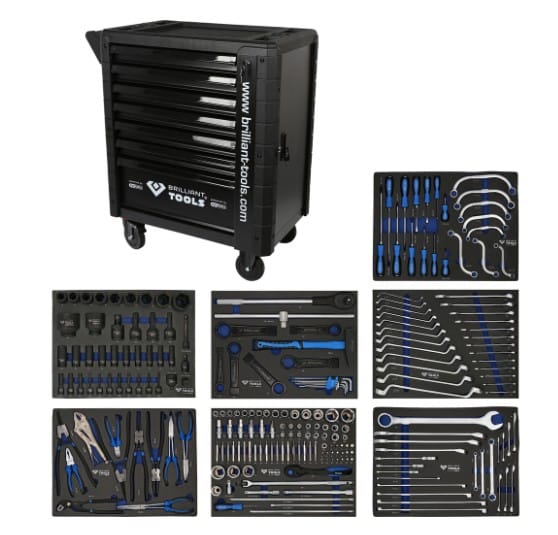 BrillianTools BT153225 Raskaankaluston työkaluvaunu