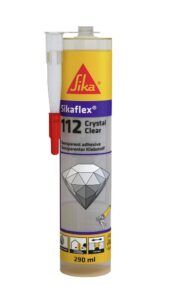 Sikaflex 112 Crystal Clear 290ml väritön liima- ja tiivistemassa