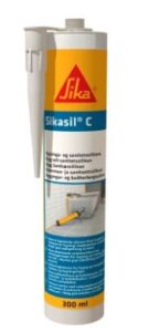 Sikasil C Silikonimassa rakennus- ja saniteettikohteisiin 300 ml