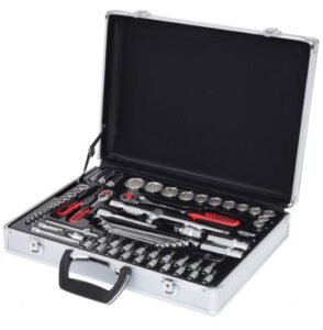 Kstools 911.0670 Hylsysarja 1/4"+1/2" ja kiintolenkit, 70-os