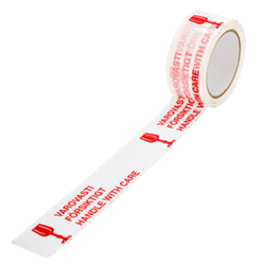 Painettu teippi varovasti+pikari 48x66