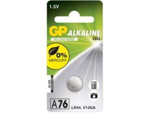 GP Alkaline erikoisnappiparisto, 76A/LR44