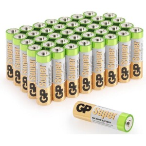 GP Super AA-paristot, 24A/LR6, 40 kpl tukkupakkaus