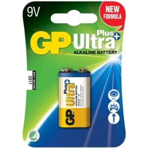 GP Ultra Plus 9V-paristo, 1604AUP/6LF22, 1-p
