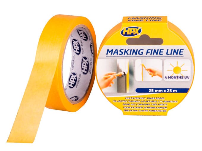 HPX Maalarinteippi 25mmx25m 4400 Golden Premium