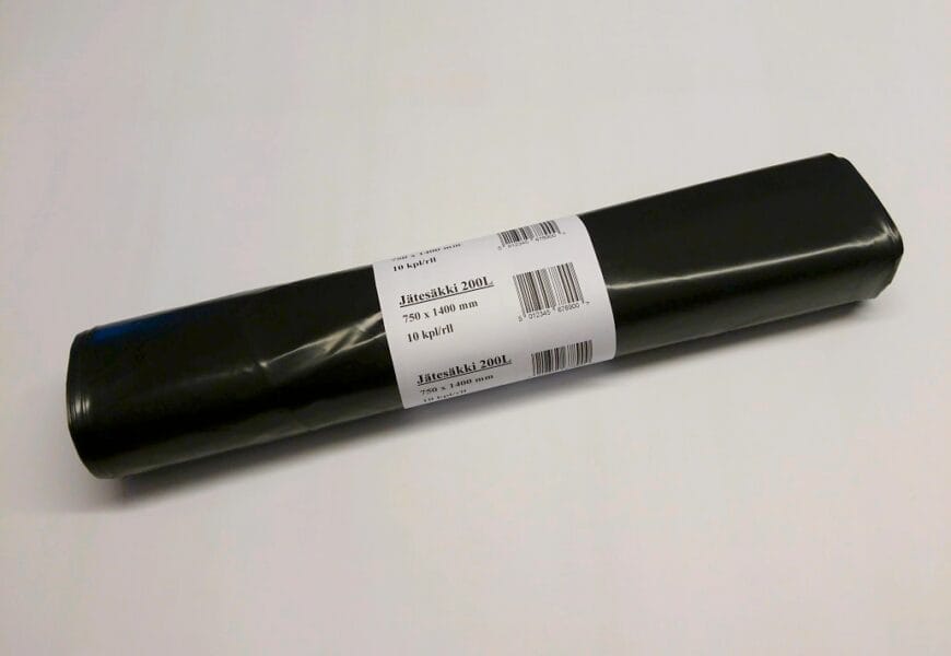 9226 jätesäkki 200L musta