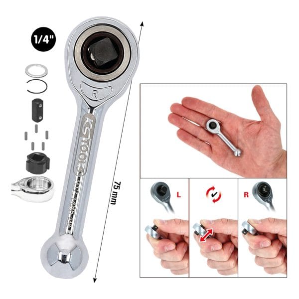 Minikokoinen vapaaräikkä, 1/4"