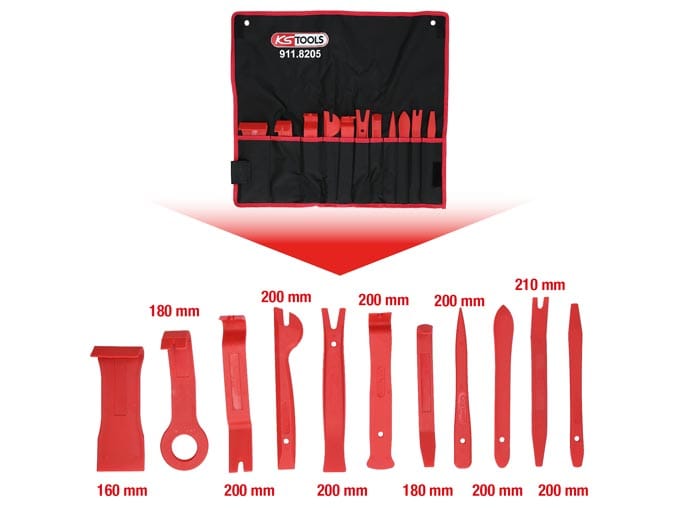 Kstools Master-muovikiilasarja Verhoilun irroitukseen 911.8205