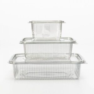 Muovirasiat saranakannella 100 kpl, 250ml, 375ml, 500ml, 750ml, 1250ml