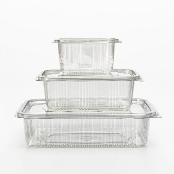 Muovirasiat saranakannella 100 kpl, 250ml, 375ml, 500ml, 750ml, 1250ml