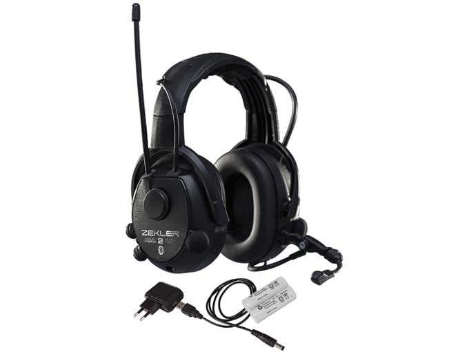 Zekler 412RDB Bluetooth Kupukuulonsuojainpaketti mikrofonilla sis. paristot ja laturin