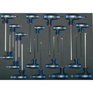 BGS Kuusiokolo ja Torx avaimet T-kahvalla moduulissa 4010