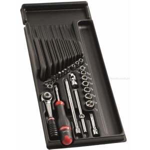 Facom MOD.R3 Tuumakoon hylsyt hylsysarja 1/4", 6-kuusiokoloavaimet, bitsit