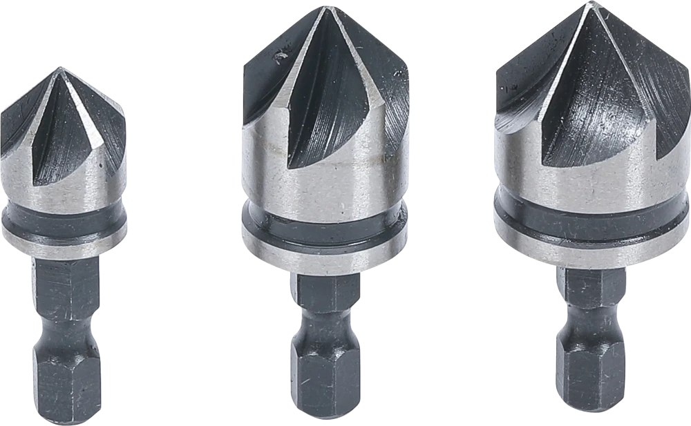 BGS-70052 Upotuskärkisarja HSS 6,3 mm, 3-os