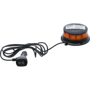 BGS-70342 Pyörivä majakka, keltainen, magneetilla 12 V / 24 V, Ø 130 mm